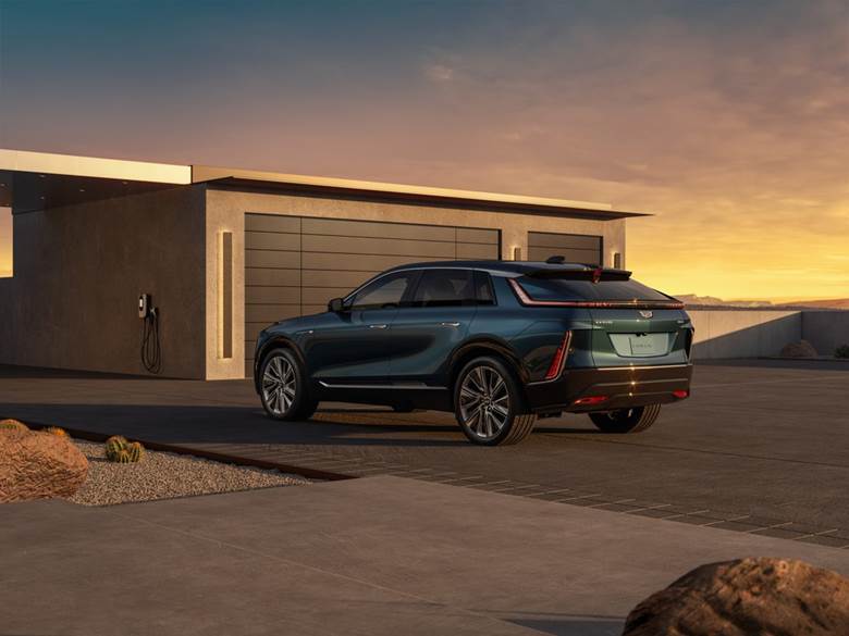 2024 Cadillac LYRIQ parked in the driveway