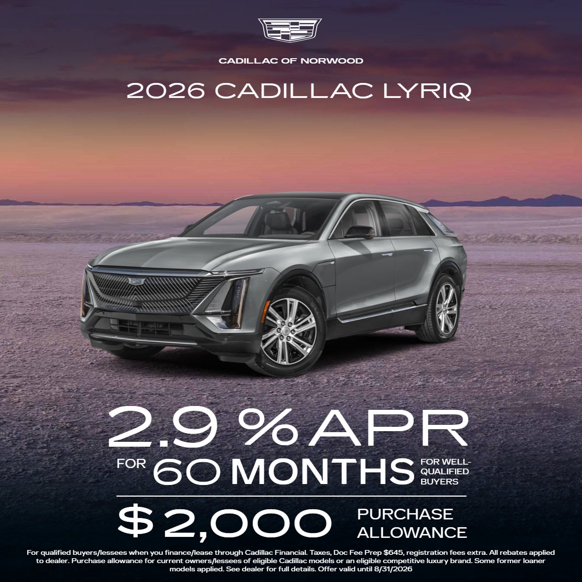 2026 Cadillac LYRIQ