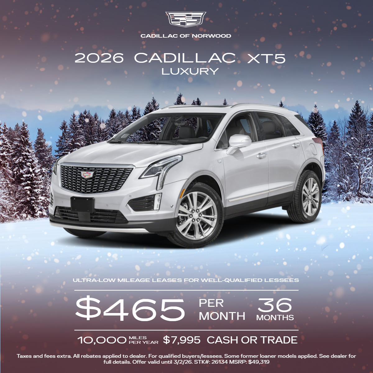 2025 Cadillac XT5 Luxury