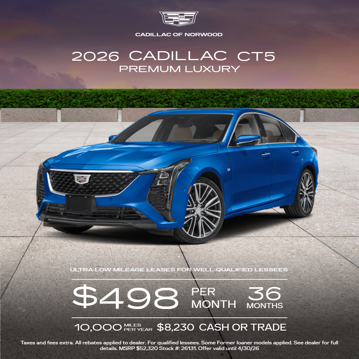 2026 Cadillac CT5 Sport