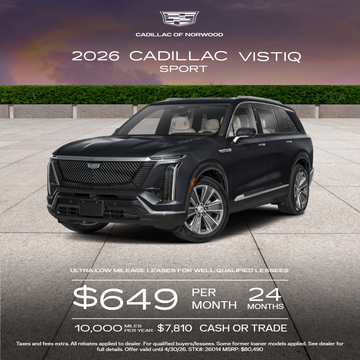 2026 Cadillac Vistiq