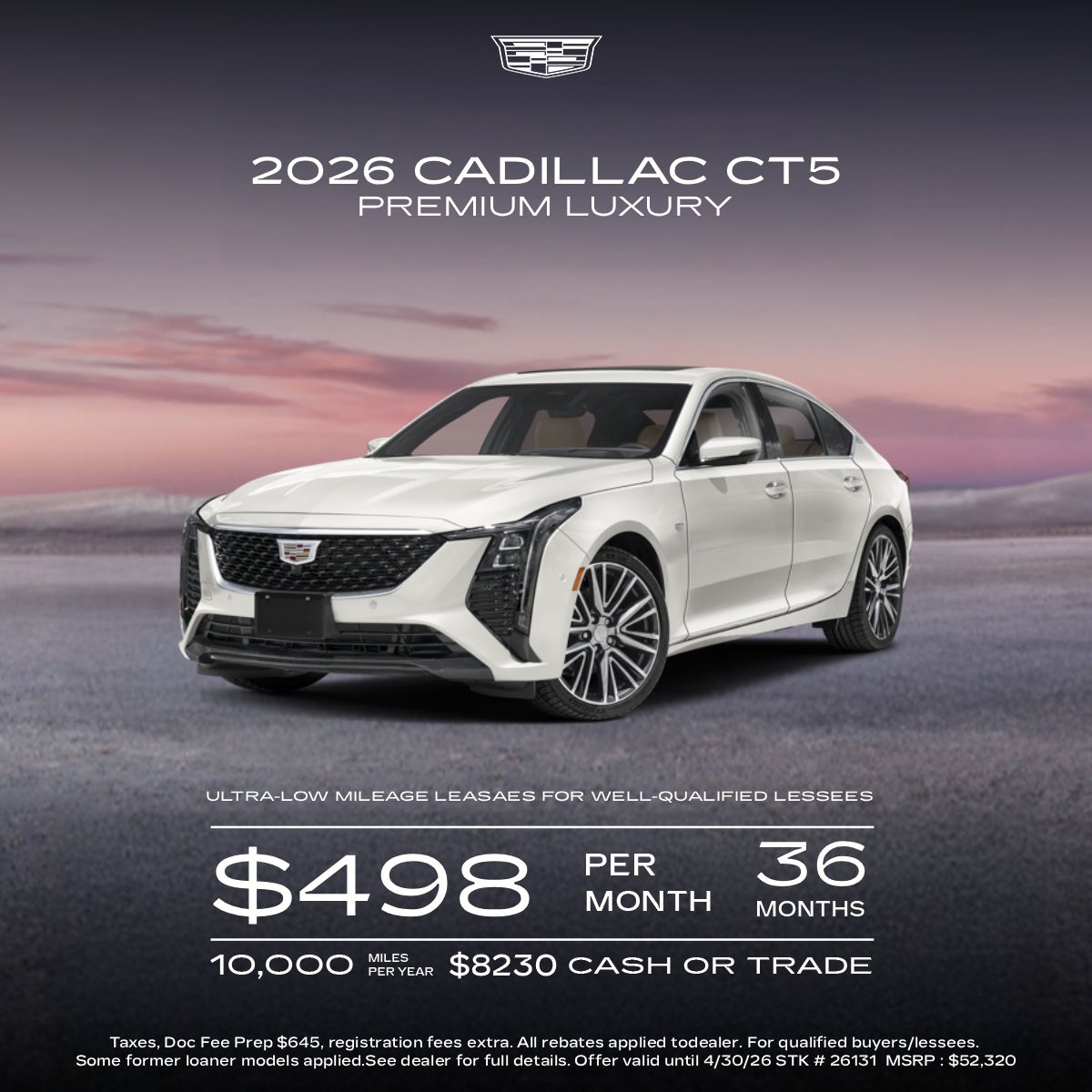 2026 Cadillac CT5 Sport